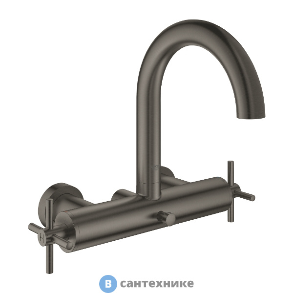 Смеситель Grohe 25010AL3 Atrio New для ванны, Графит