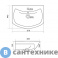 картинка Умывальник Santek БАЛТИКА 60 см (1.WH11.0.246)