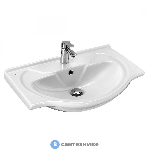 Умывальник Santek Байкал 65 см мебельный белый с/о (1WH109651)