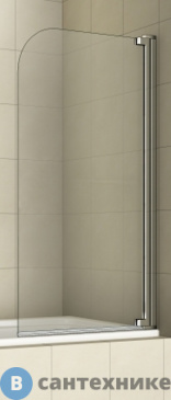 картинка Шторка на ванну WELTWASSER WW100 100T1-80 800х1400 мм