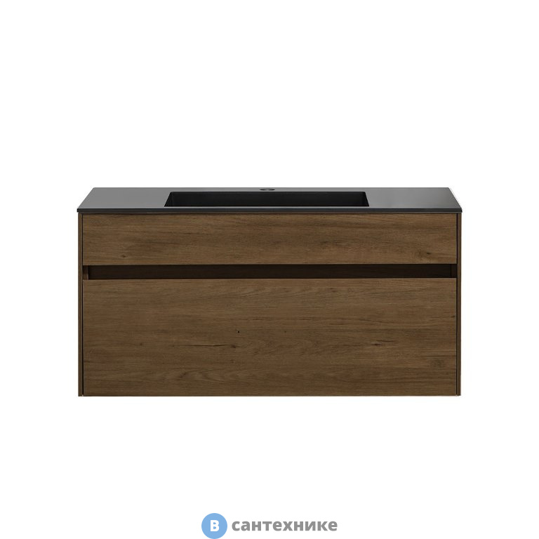 Тумба под раковину Vincea Chiara 1000 подвесная, 1 выкатной ящик soft-close, T.Oak (VMC-2C100TO)