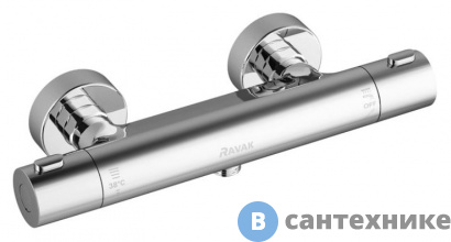 картинка Смеситель Ravak Termo 300 TE 033.00/150 термостатический для душа без гарнитуры (X070096)