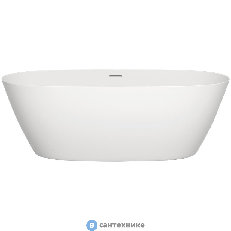 Ванна Salini SOFIA 1700x800 мм, донный клапан, сифон, слив-перелив, S-Sense, глянцевый, белый, фурнитура: белая (102516G)