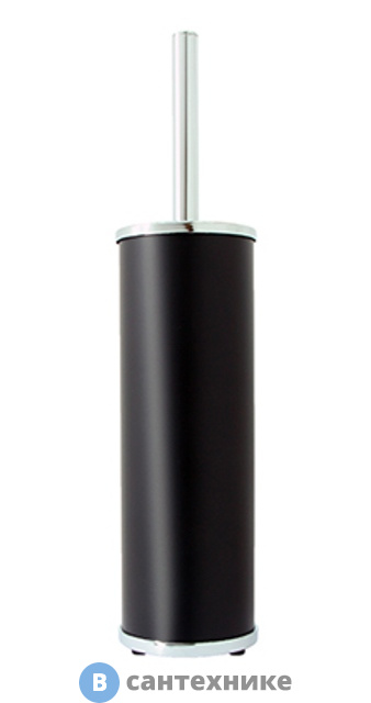 Щетка для унитаза WasserKRAFT K-1027 Black напольная металл, комбинированное покрытие