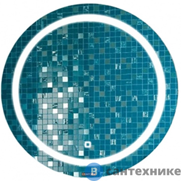 картинка Зеркало Comforty Круг-75 светодиодная лента, сенсор
