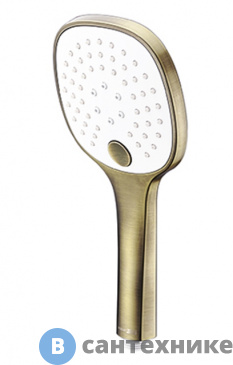 картинка Лейка для душа WasserKRAFT A050 3-функциональная ABS-пластик, покрытие светлая бронза