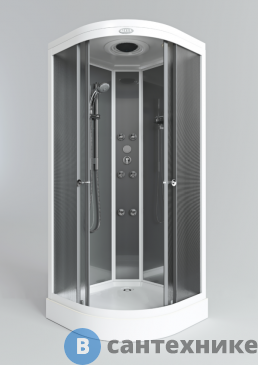 картинка Душевая кабина Arcus AS-122 (100x100) матовое стекло