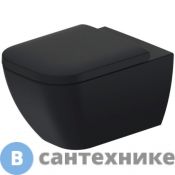 Унитаз подвесной Duravit Happy D.2 2222098900 rimless 365х540мм, , с креплением, антрацит матовый, без сиденья