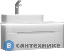 Тумба под раковину Jorno Shine 90 подвесная Белая (Shi.01.90/P/W)