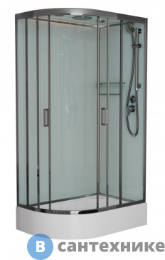 картинка Душевая кабина Frank F412/1R Brilliant правосторонняя средний поддон