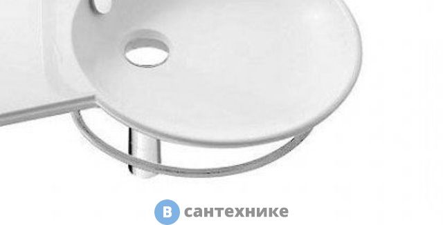 Полотенцедержатель Jacob Delafon FORMILIA SPHERIK E4131-CP для полувстроенных раковин 60, 80 и 100 см (хром)