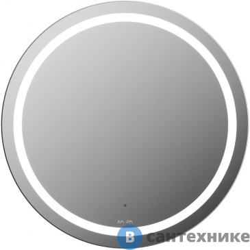 картинка Зеркало АМ.РМ M85AMOX0601WG универсальное, с контурной LED-подсветкой, ИК- сенсором, круглое, 60 см