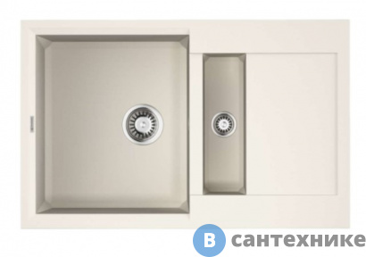 картинка Кухонная мойка OMOIKIRI Sakaime 78-2-WH белый (4993128)