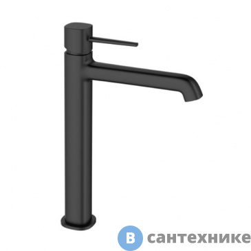 картинка Смеситель Orange Karl M05-121b однозахватный для накладной раковины, чёрный