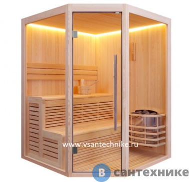 картинка Финская сауна Frank F825 (липа) (печь Сфера 7 кВт+80 кг камней) 150х150x210 см