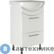 Тумба под раковину Ирлен РАДУГА-50 белая (под ум. Альфана-50) /135999/