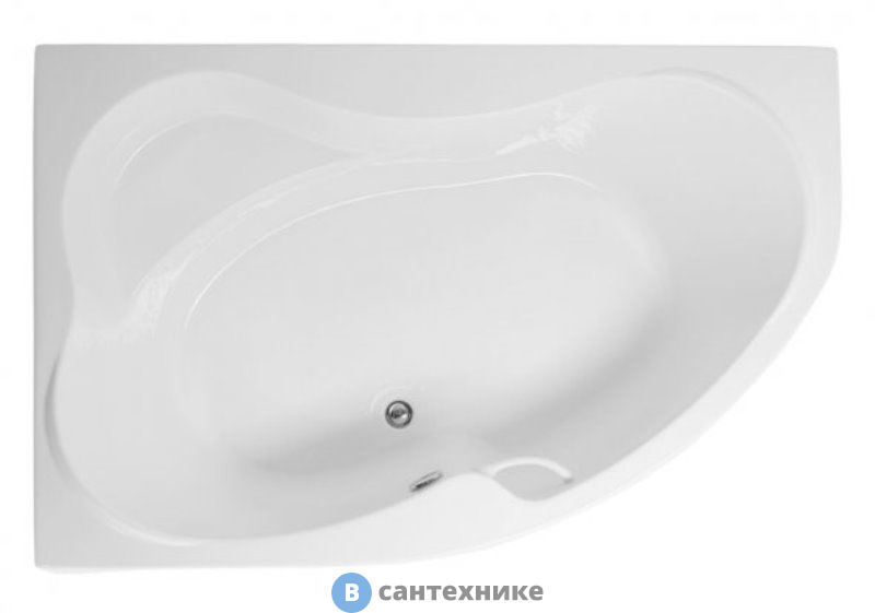 Акриловая ванна Aquanet CAPRI 160*100 L к/с24 (205476)