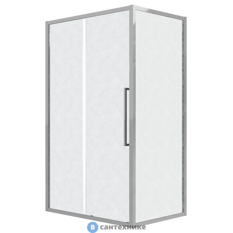 Душевое ограждение Grossman Cosmo 120.K33.02.1190.10.02 (110*90*195) хром, стекло шиншилла, без поддона