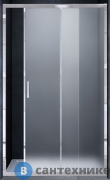 картинка Душевая дверь Vincea Alpha VDS-3AL150MT, 1500, хром, стекло текстурное
