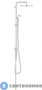 картинка Душевая стойка Grohe 26675000 для душа Tempesta Cosmopolitan System без смесителя (хром)