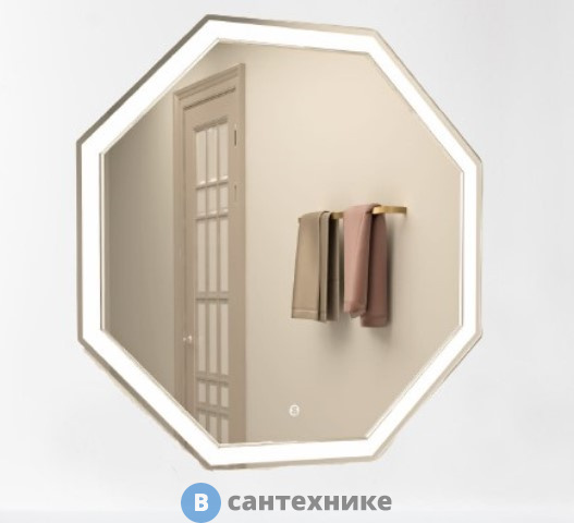 Зеркало с подсветкой Art & MAX Argo 800x800 AM-Arg-800-800-DS-F