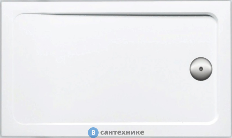 Душевой поддон Jacob Delafon FLIGHT E62447-00 акриловый, укреплённый искусственным камнем, без сифона /100х80х4/ (бел)