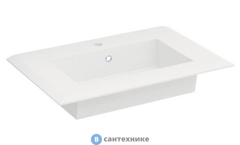 Раковина Cezares из искусственного мрамора 50212 Bianco opaco (71x46x6)