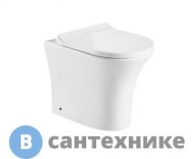 Унитаз приставной CeruttiSpa BERNINA F CT7842 (520*340*400) безободковый, сиденье с микролифтом