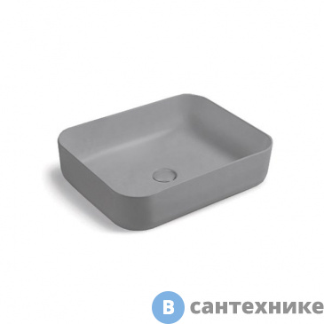 картинка Раковина Vincea VBS-105MG, 500*410*130, накладная, матовый серый