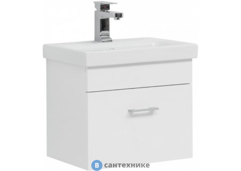 Тумба под раковину Aquanet Нота 50 (Moduo Slim) белый (246955)