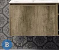 Тумба под раковину CERASA Movida CASSETTONE 70х50,5х48 см, с выдвижным ящиком, Tavolato Biscotto (MVL45 230 70 Tavolato Biscotto)