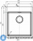 картинка Кухонная мойка Florentina Логика-НМ 450.510.10.10 сатинированная, перелив в чаше (LHM.450.510.B.10.S.10)