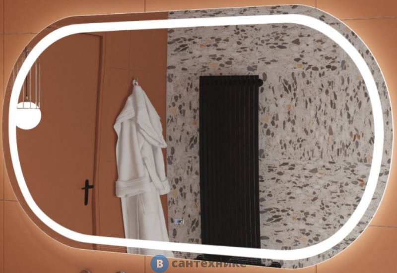 Зеркало Cezares со встроенной подсветкой, сенсорным выключателем и подогревом CZR-SPC-GIUBILEO-1400-800-TCH-WARM, 12V, 220-240V, 1400x800x30