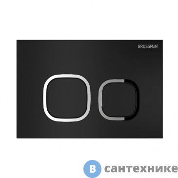 картинка Клавиша смыва Grossman Cosmo 700.K31.02.210.210 черный матовый