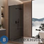 Душевая перегородка Vincea Волк-Ин (Walk-In) VLSW-1H800CGB, 800*2000, черный, стекло тонированное
