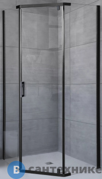 картинка Душевой уголок Royal Bath RB 1211TR-T-BL 110х120х185 (прозрачное) (RB1211TR-T-BL), без поддона