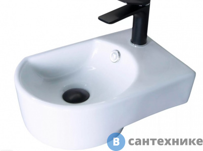 картинка Раковина подвесная GID-ceramic N9273L белый (410х270х140)