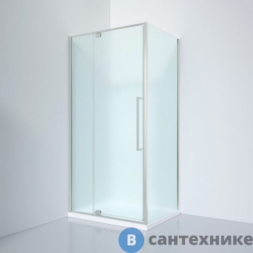 картинка Душевое ограждение Black&White S818 CF (1000х800х1950), без поддона