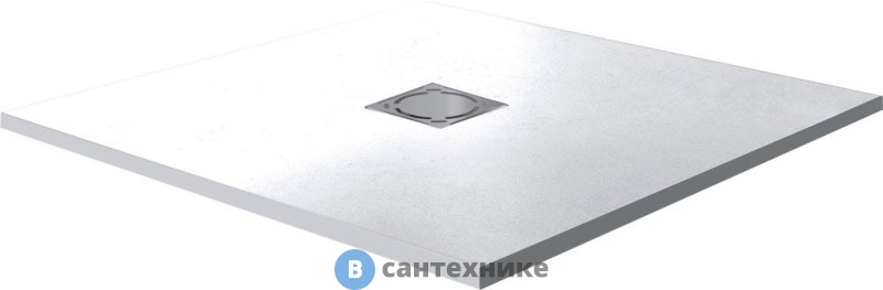 Душевой поддон RGW ST-0100W 100*100*3 белый/квадрат (16152010-01), без сифона