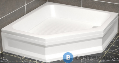 картинка Душевой поддон RGW BT/CL-S /трапеция 100*100*15 h27 (FW5-5) (16180500-51), без сифона