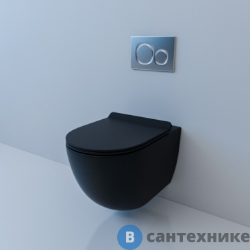 картинка Унитаз подвесной ESBANO GARCIA (Matt Black) (550x370x370)