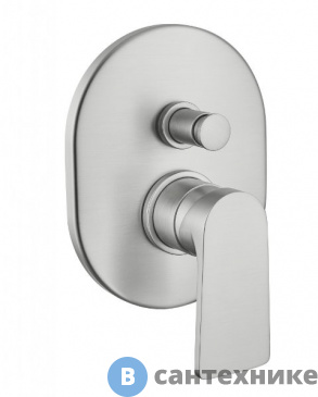 картинка Смеситель Cezares LAGOS-VDIM-01 встраиваемый, однорычажный для душа с переключателем на 2 выхода, хром