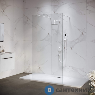 картинка Душевая перегородка RGW WA-016W 140*195 Белый/ Прозрачное (35101614-15)