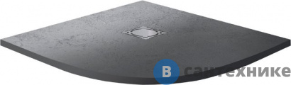 картинка Душевой поддон RGW ST/R-0099G 90*90*2,5 графит/полукруг  (16153099-02), без сифона