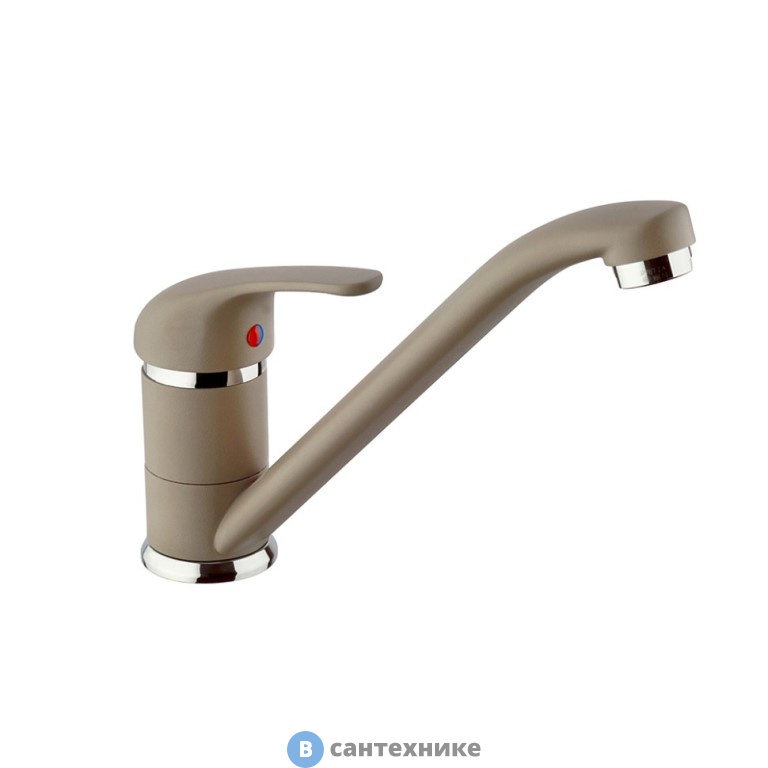 Смеситель Paini 6972573Z1KM Jolly для кухни, granite truffle