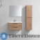 картинка Тумба под раковину Vincea Chiara 2D 800 подвесная, 2 выкатных ящика soft-close, N.Oak (VMC-2C2800NO)