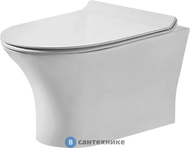 Унитаз Grossman GR-4444 подвесной, безободковый, без сиденья