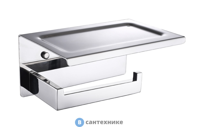Держатель Boheme NEW VENTURO 10311-CR для туалетной бумаги с полкой, хром