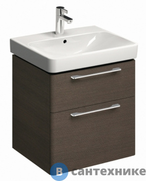 картинка Тумба под раковину Keramag SMYLE 805062000 /56,8х62,5х46,1/ (дуб)