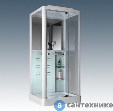 картинка Душевая кабина Loranto CS 126  R 90*100*225 см белая (правая)